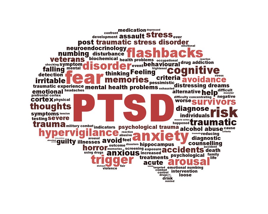 PTSD symbol isolated on white background